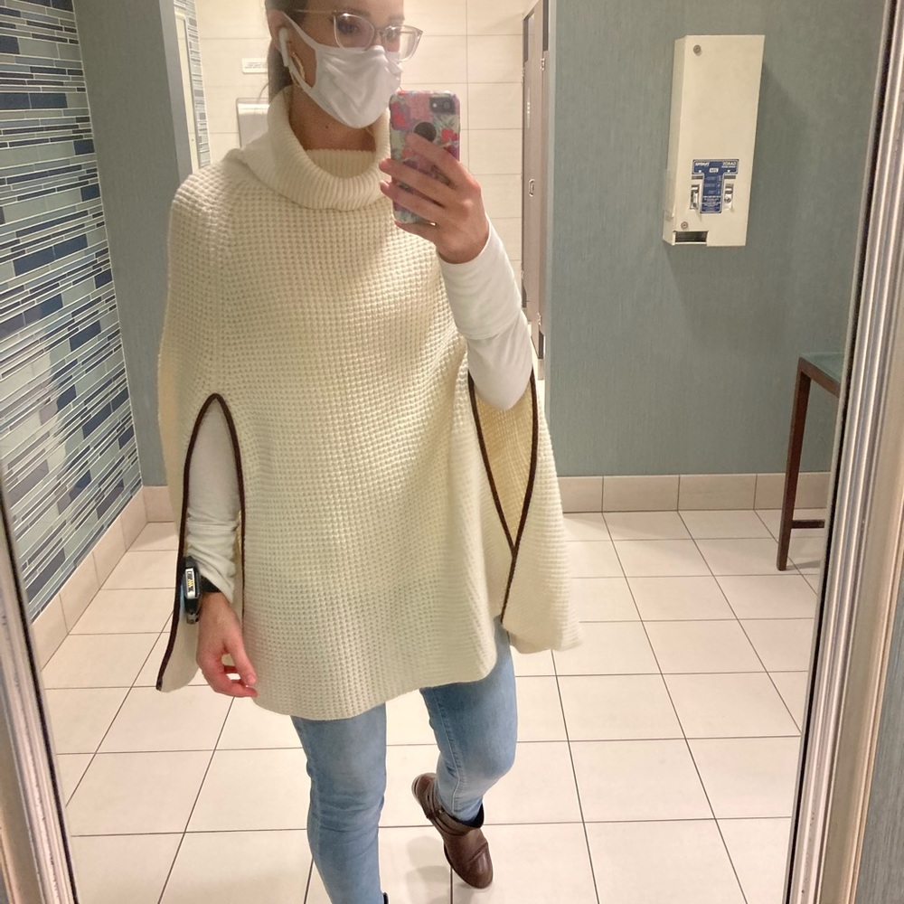 Lauren by Ralph Lauren tan poncho